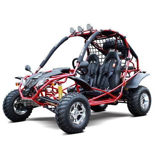 Jaguar 200 DLX Buggy Go Kart, Electric Start, Automatic with Reverse, 10-inch Alloy Wheels, Ages 16 and up