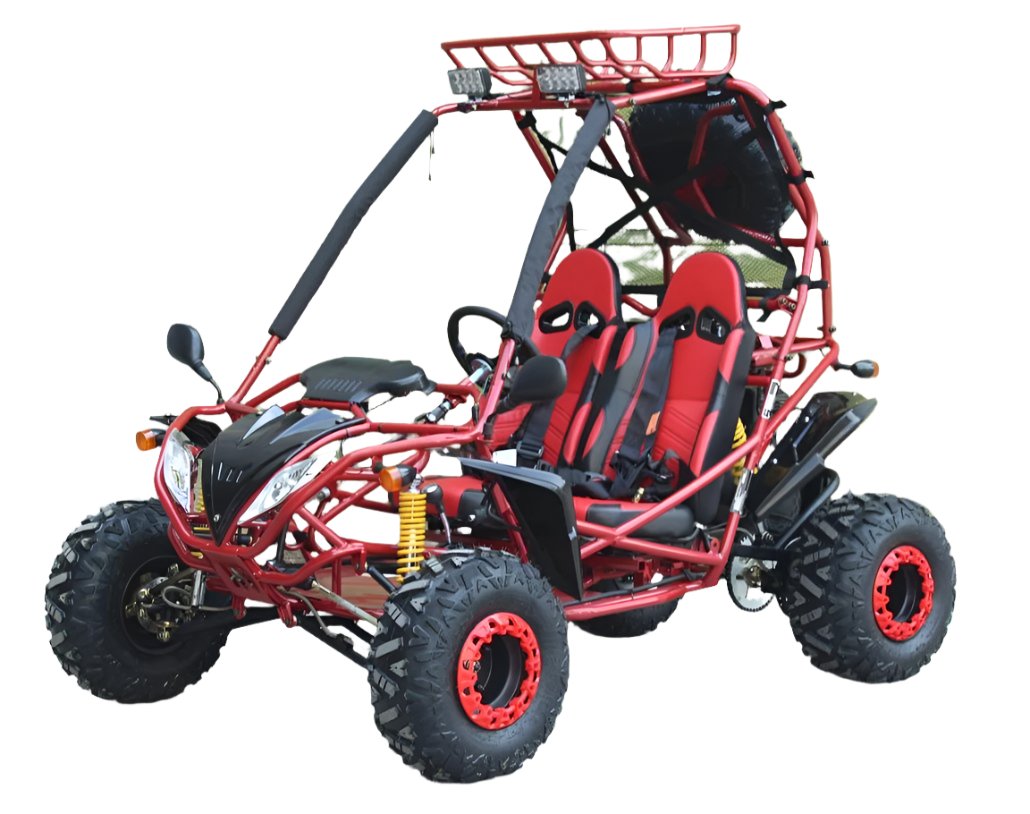 Captain Mid-Size Kids Gas Go Kart, 7.5hp 208cc engine with Electric Start, Automatic with Reverse, Ages 8 and up