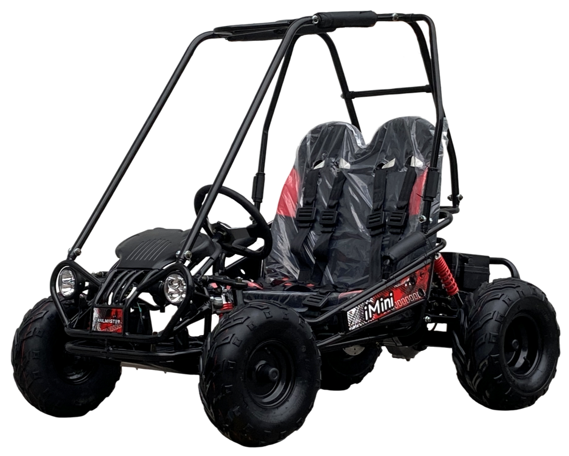 TrailMaster iMini Kids Electric Go Kart, Reverse, 48v, 2-speed settings, Kids Ages 4-9